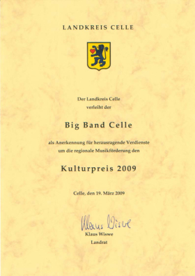 Kulturpreis Urkunde